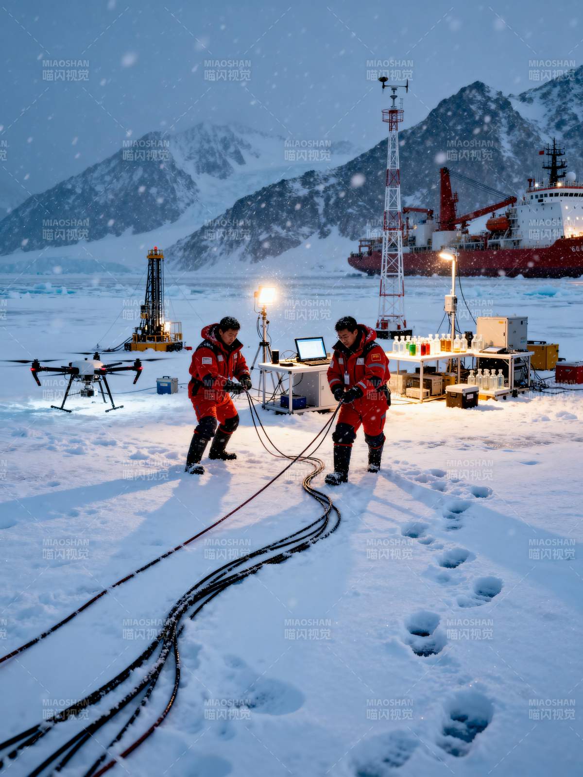 极地科考作业图片