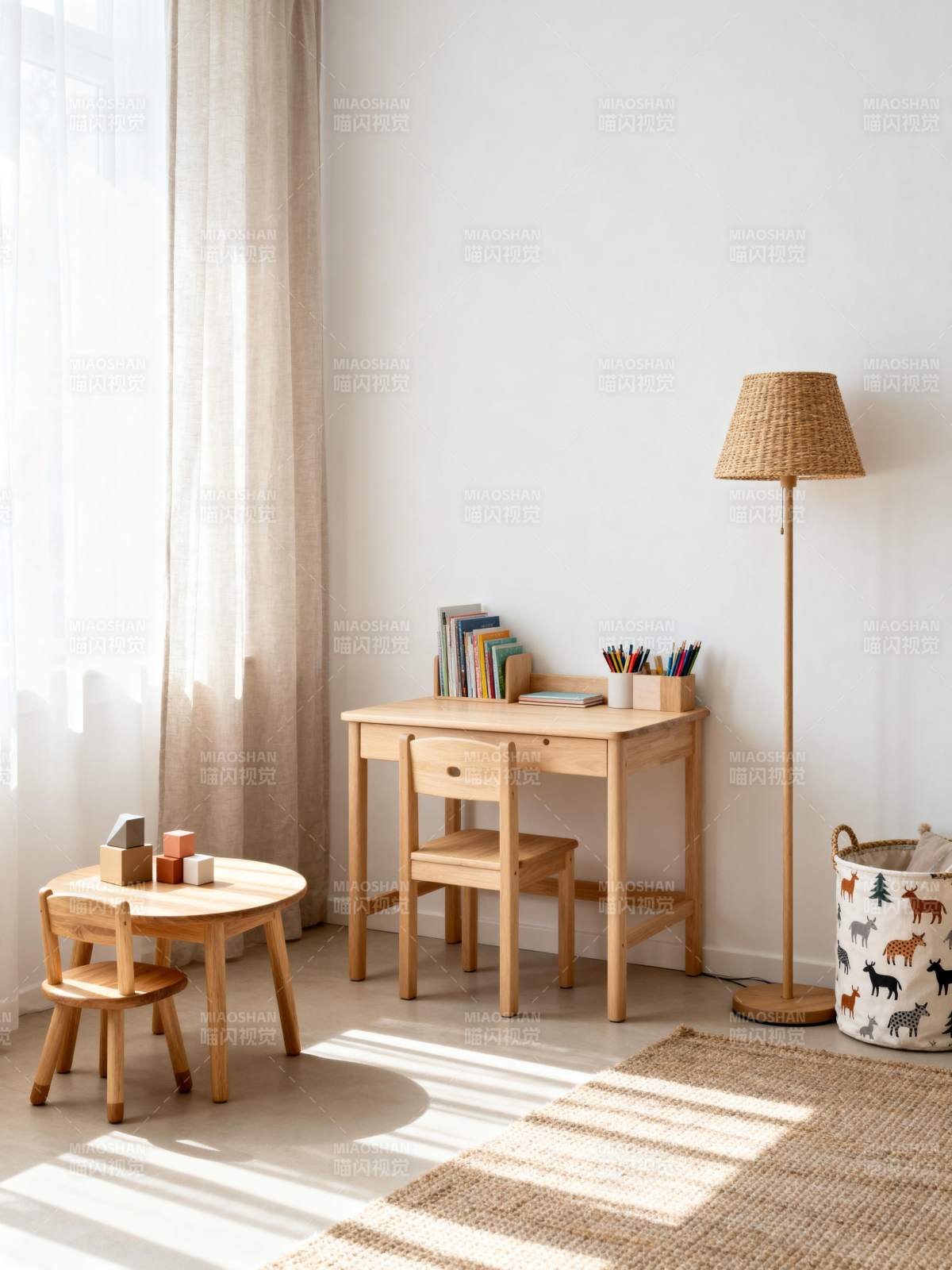 温馨儿童学习角图片