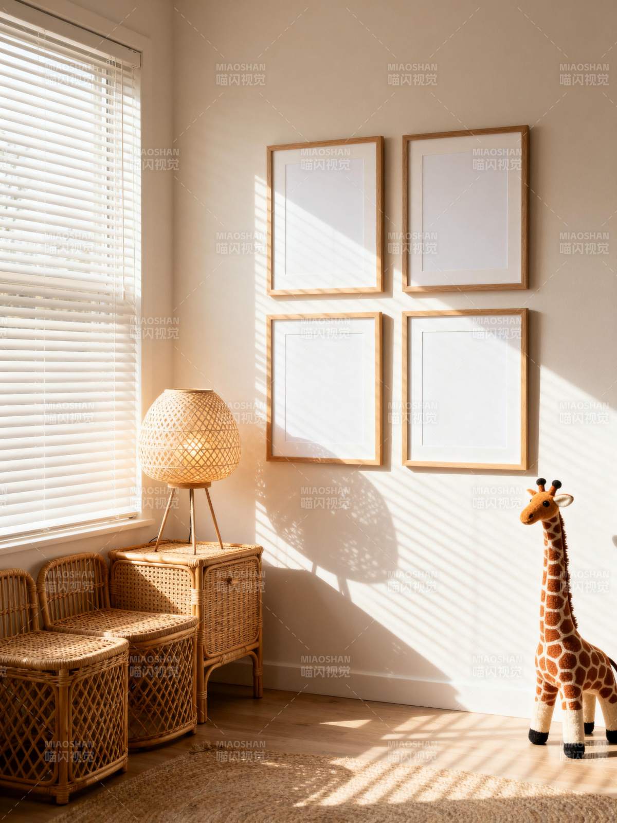 温馨儿童房一角图片