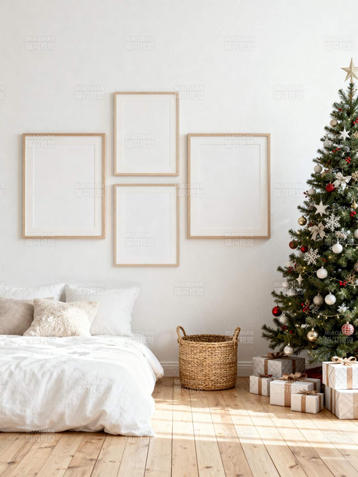 圣诞温馨卧室图片