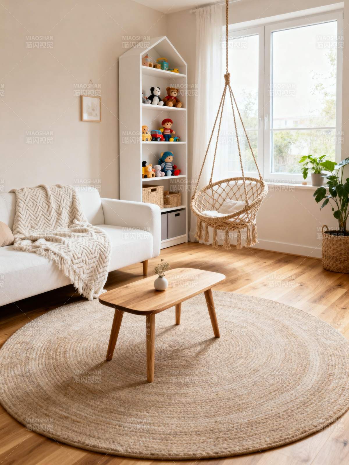 温馨北欧风客厅图片