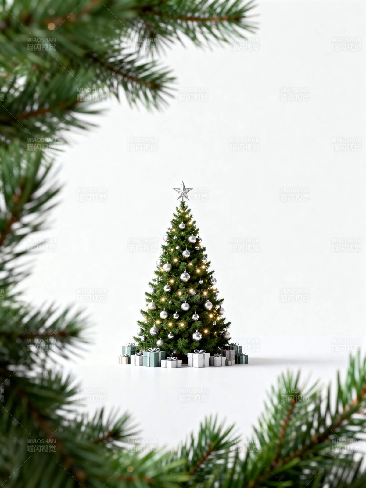 圣诞树与礼物图片