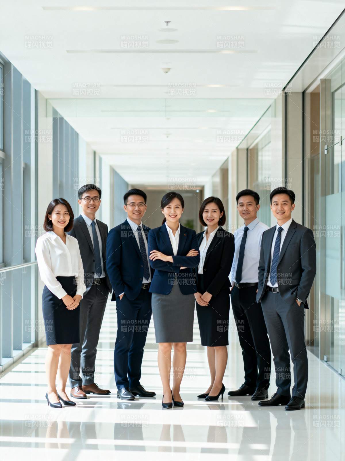 商务团队合影图片