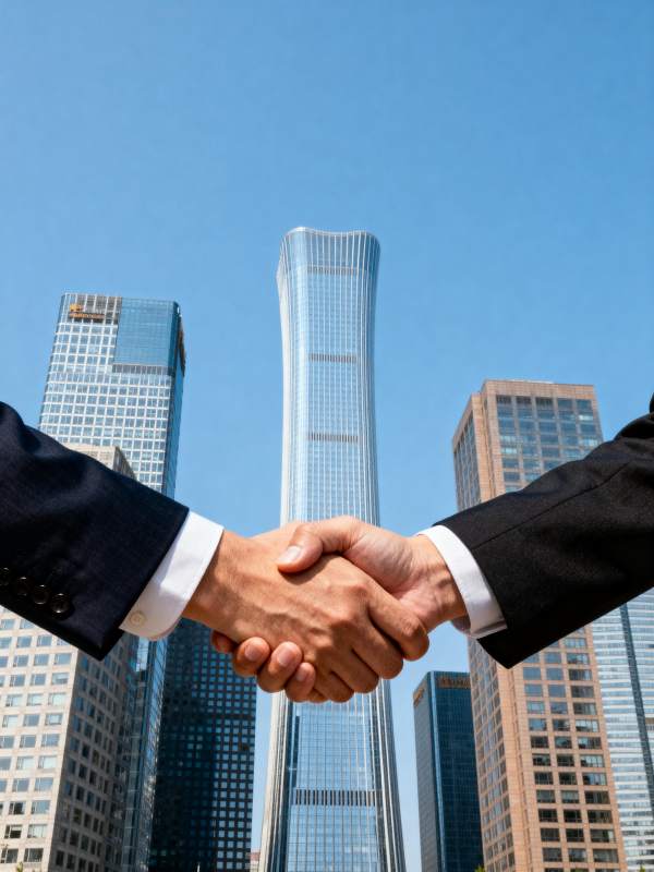 握手合作 共筑未来图片