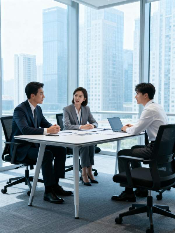 商务会议进行中图片