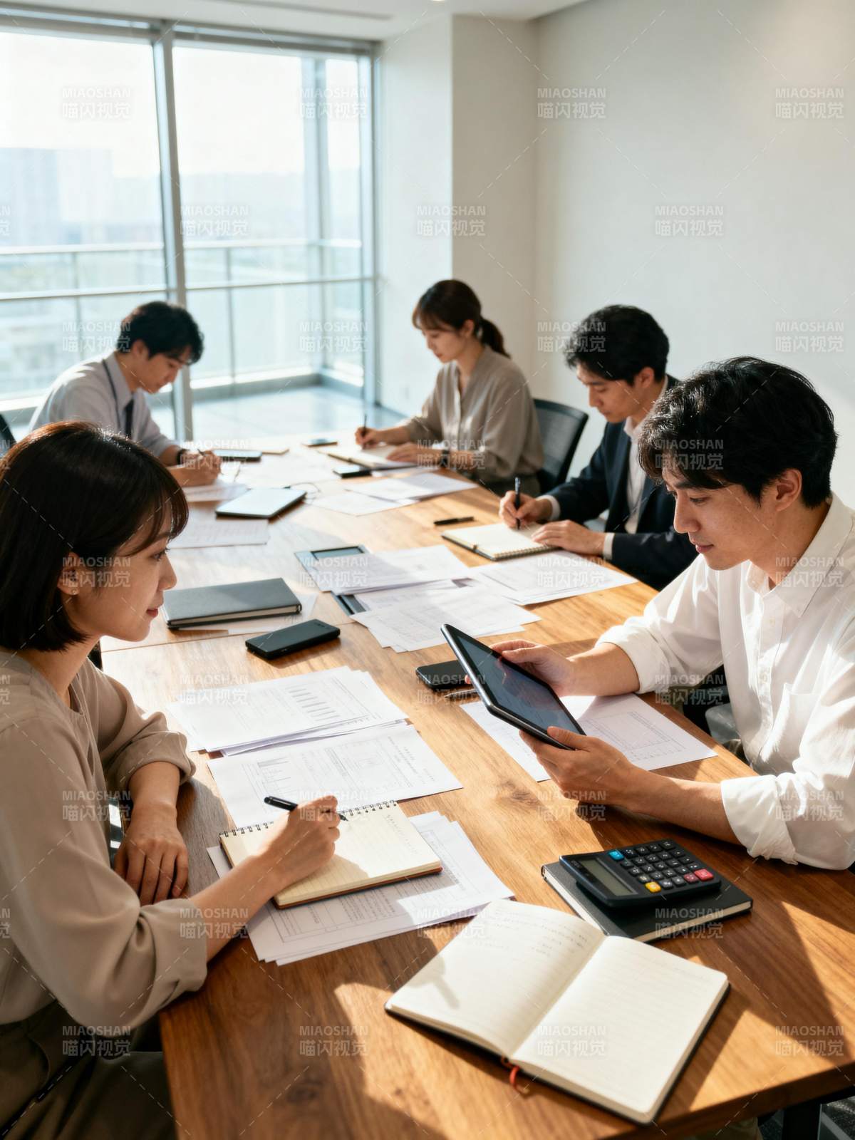 团队会议讨论中图片