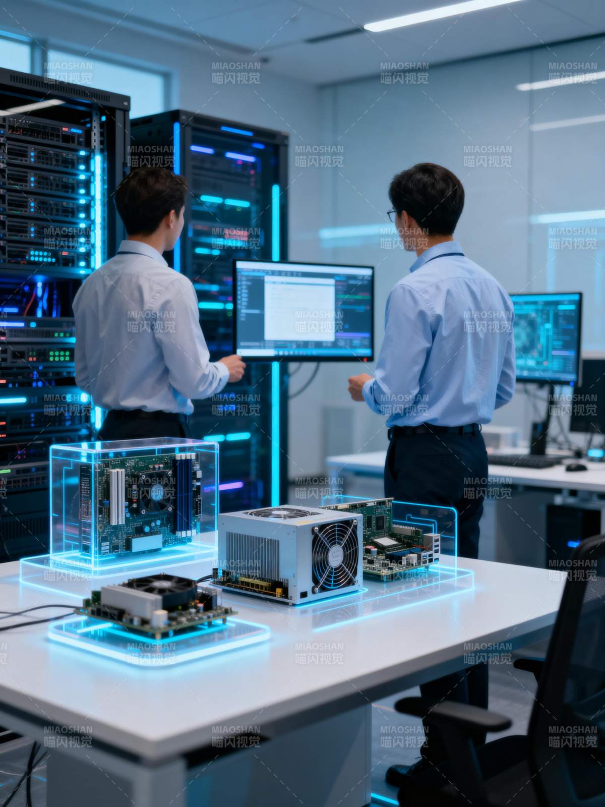 科技实验室工作场景图片