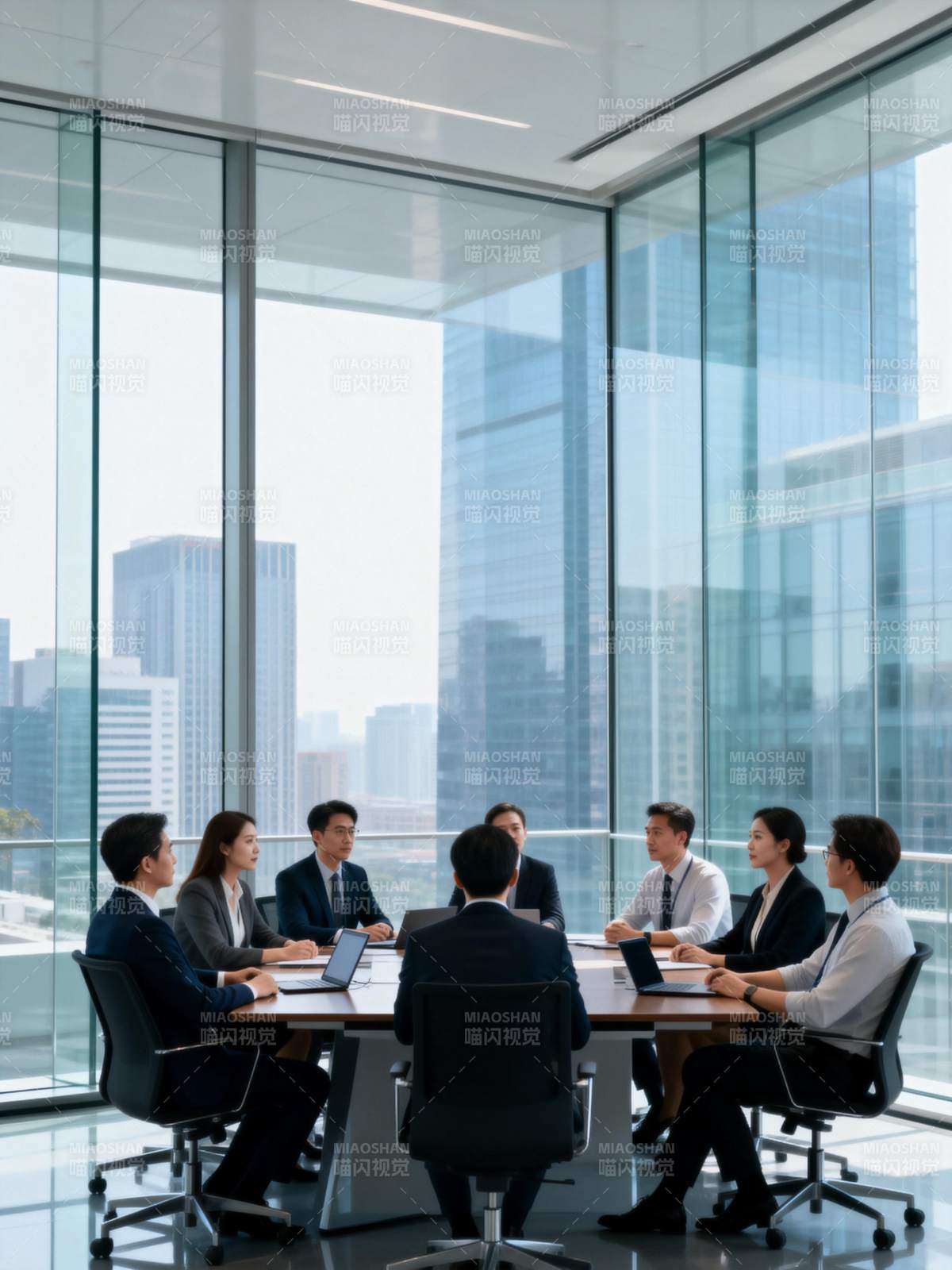 现代商务会议场景图片