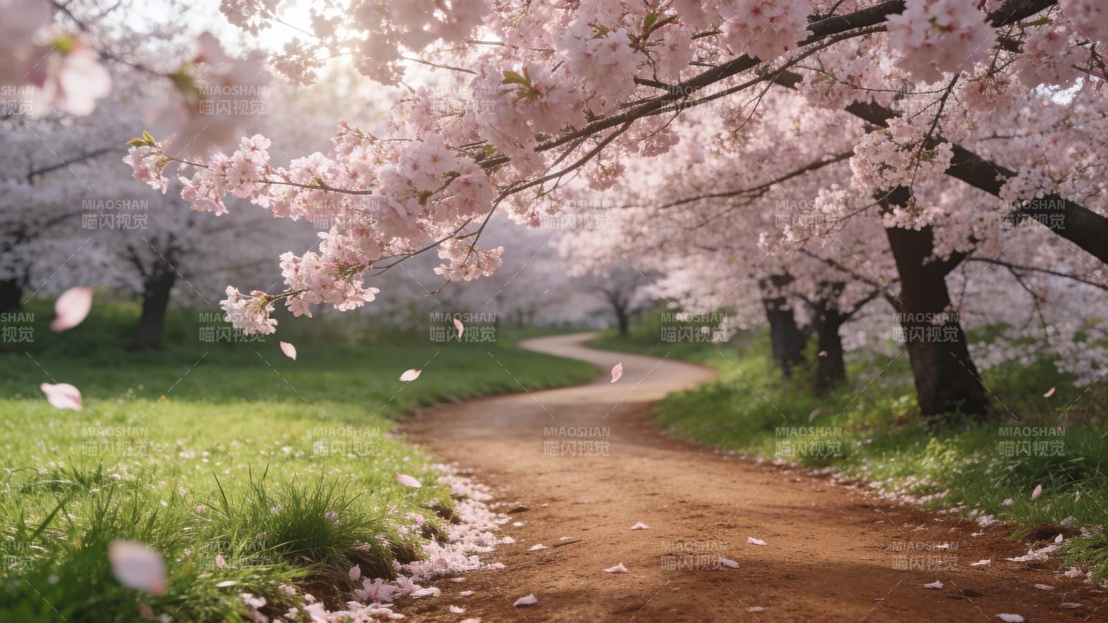 樱花小径图片