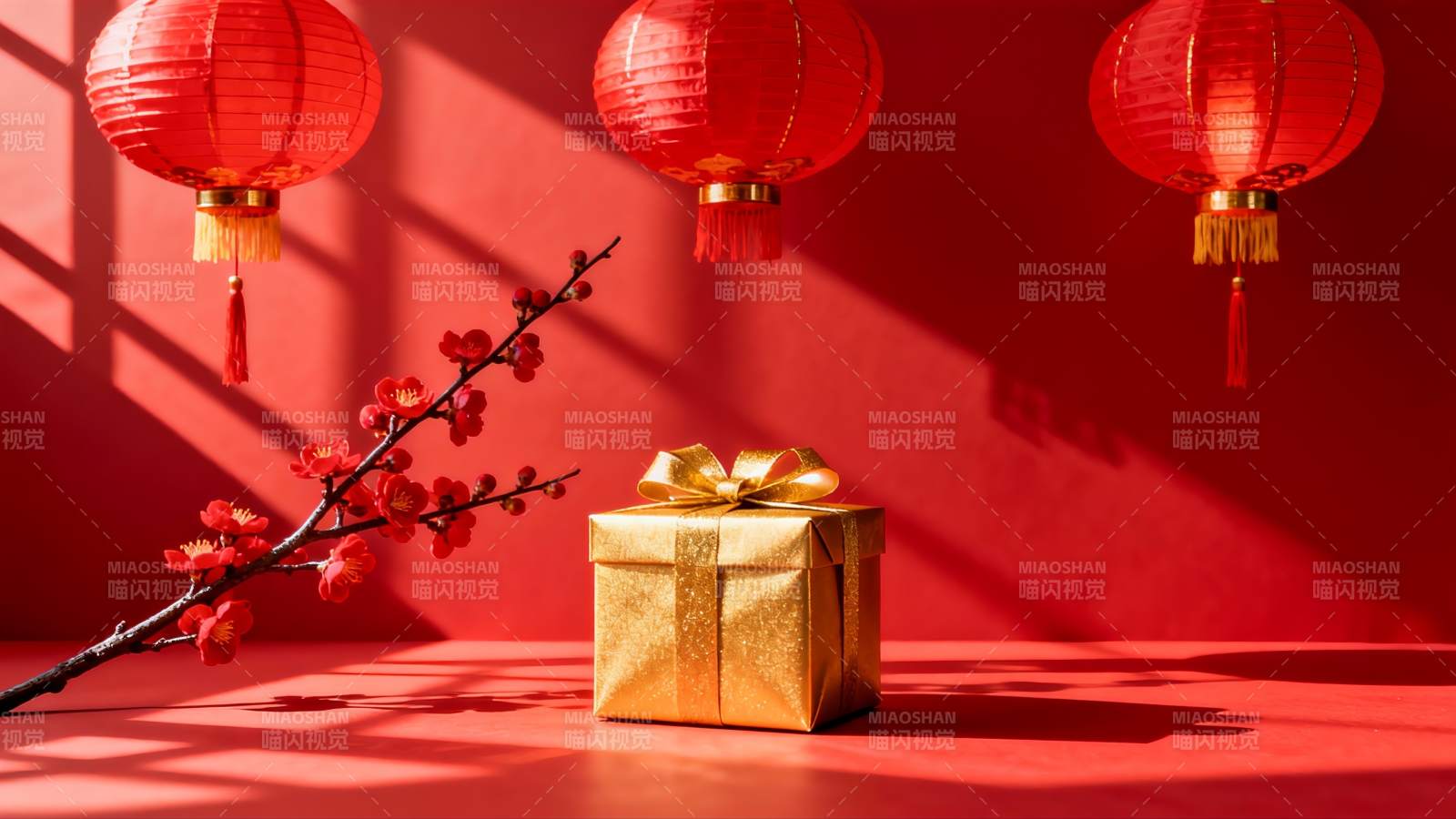 新春贺礼 红金相映图片