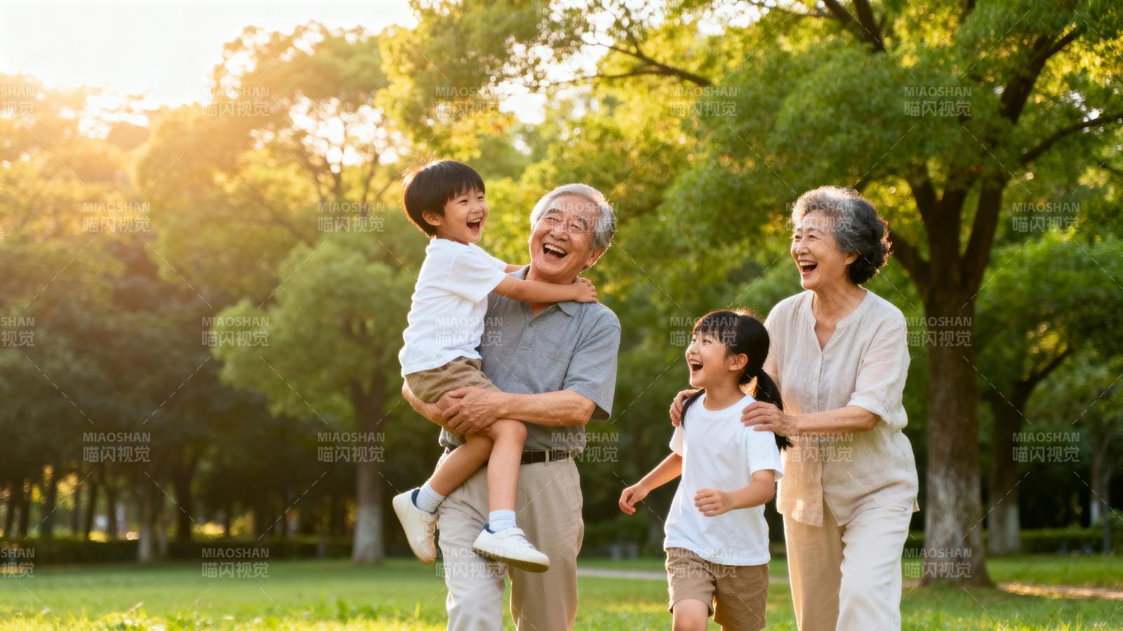 三代同堂乐游园图片