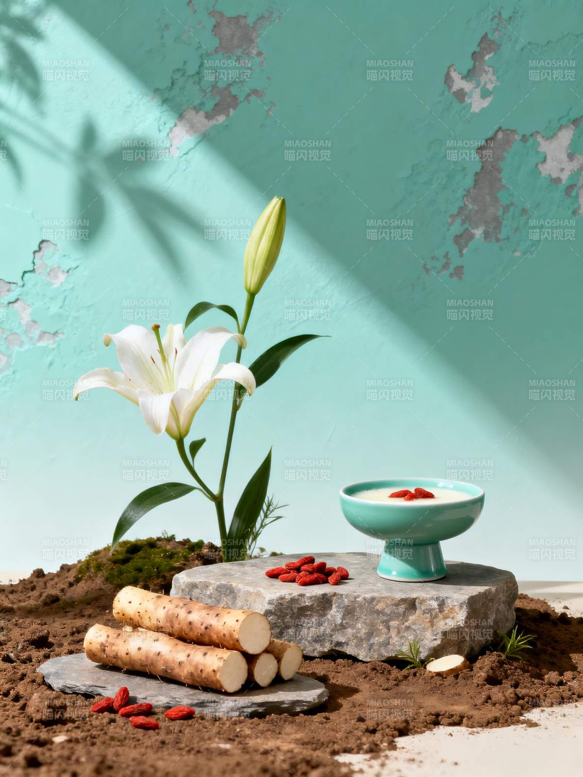 山药枸杞养生羹图片