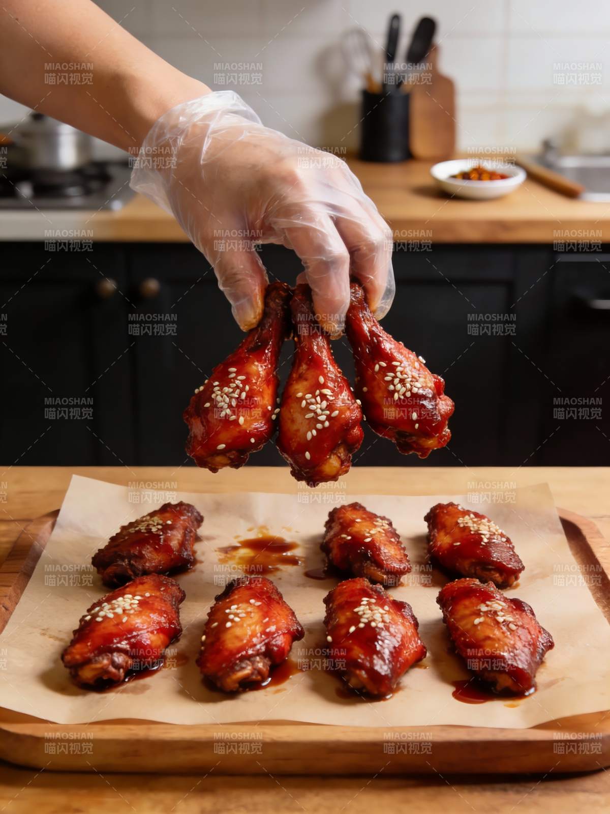 香辣鸡腿 诱人美味图片