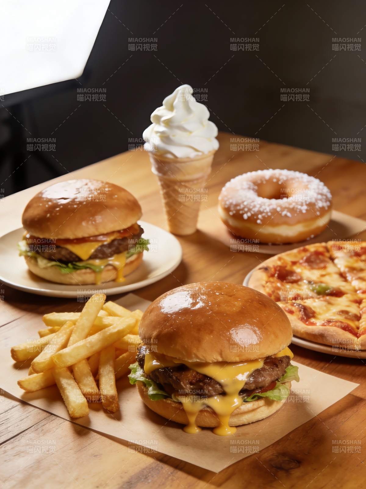 美味快餐组合图片