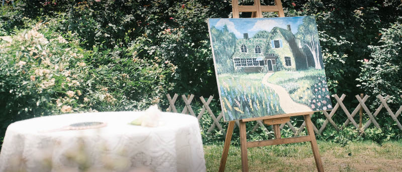 画中田园风光图片