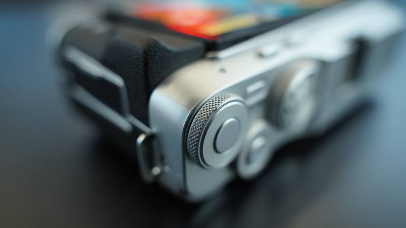 复古相机特写图片