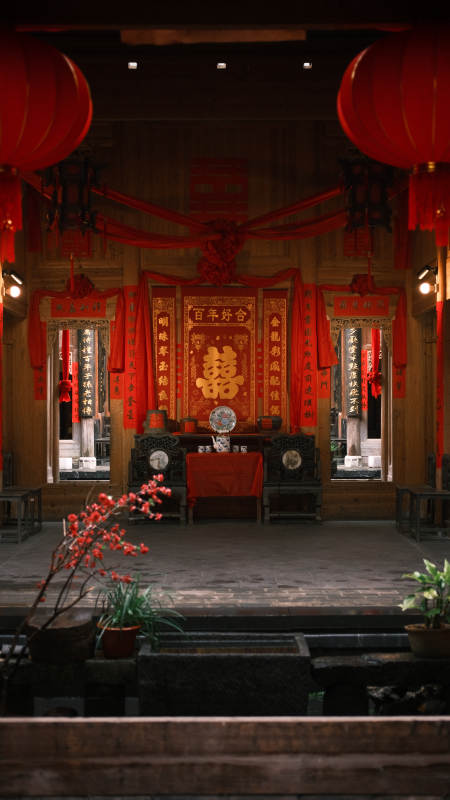 喜庆堂前迎佳期图片