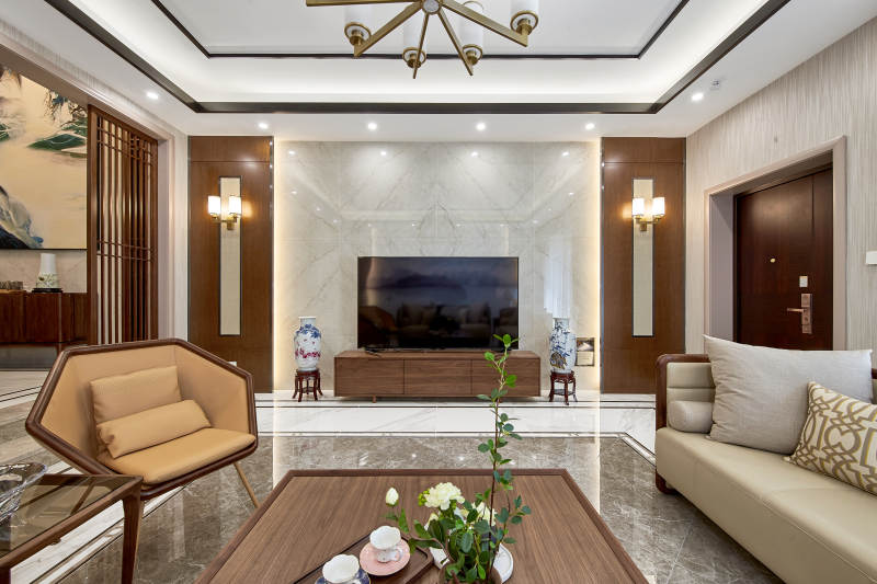 现代中式客厅设计图片