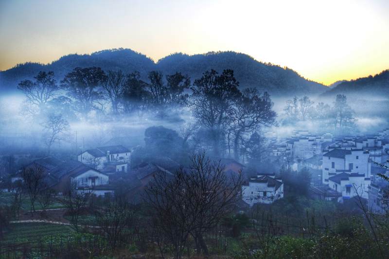 婺源清晨图片
