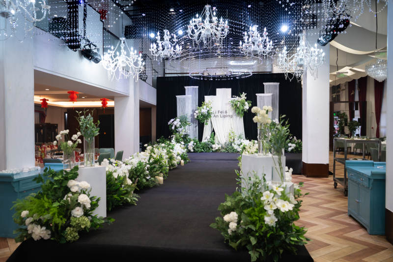 梦幻婚礼现场布置图片