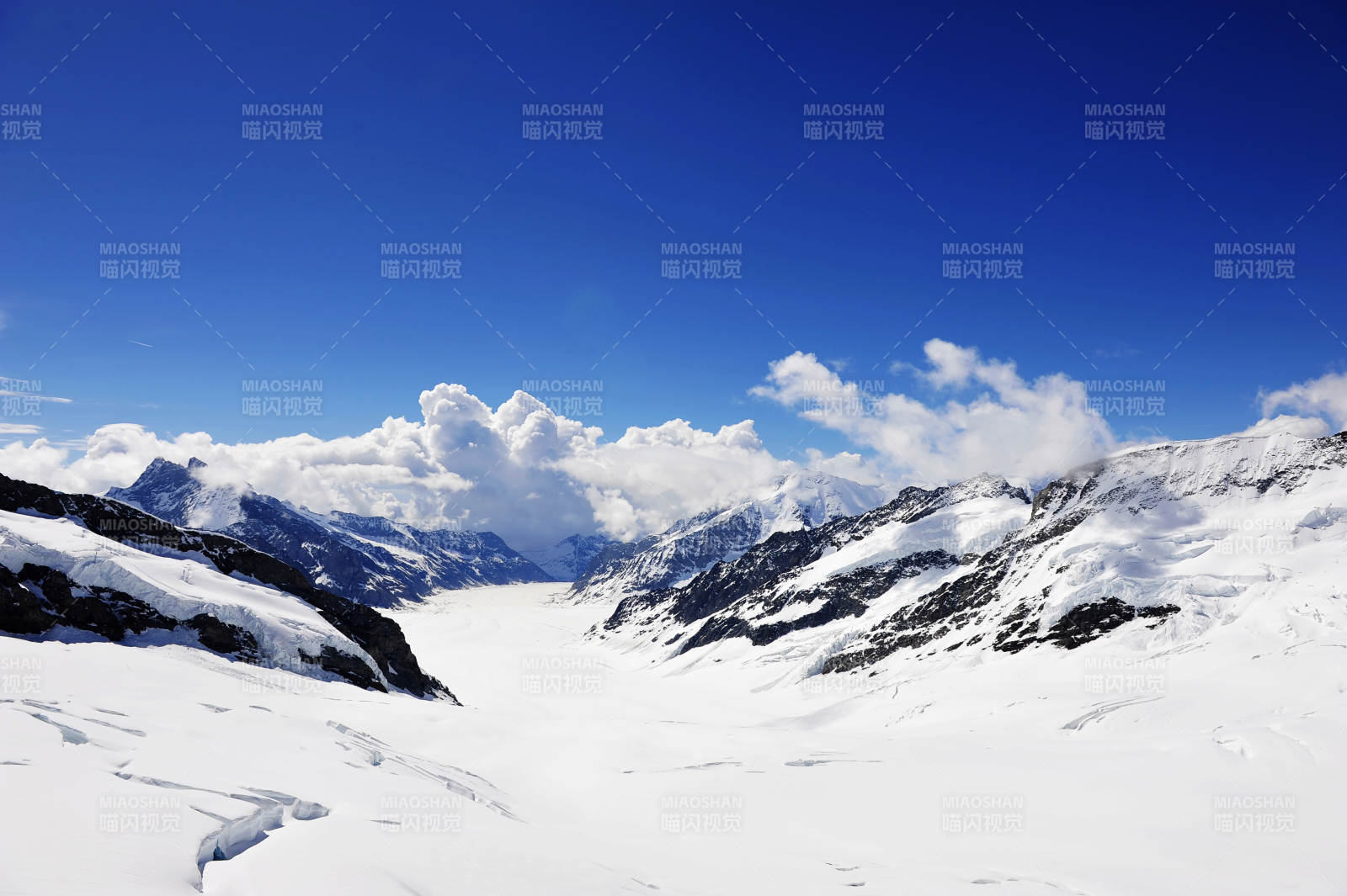 瑞士雪山冰川风光图片