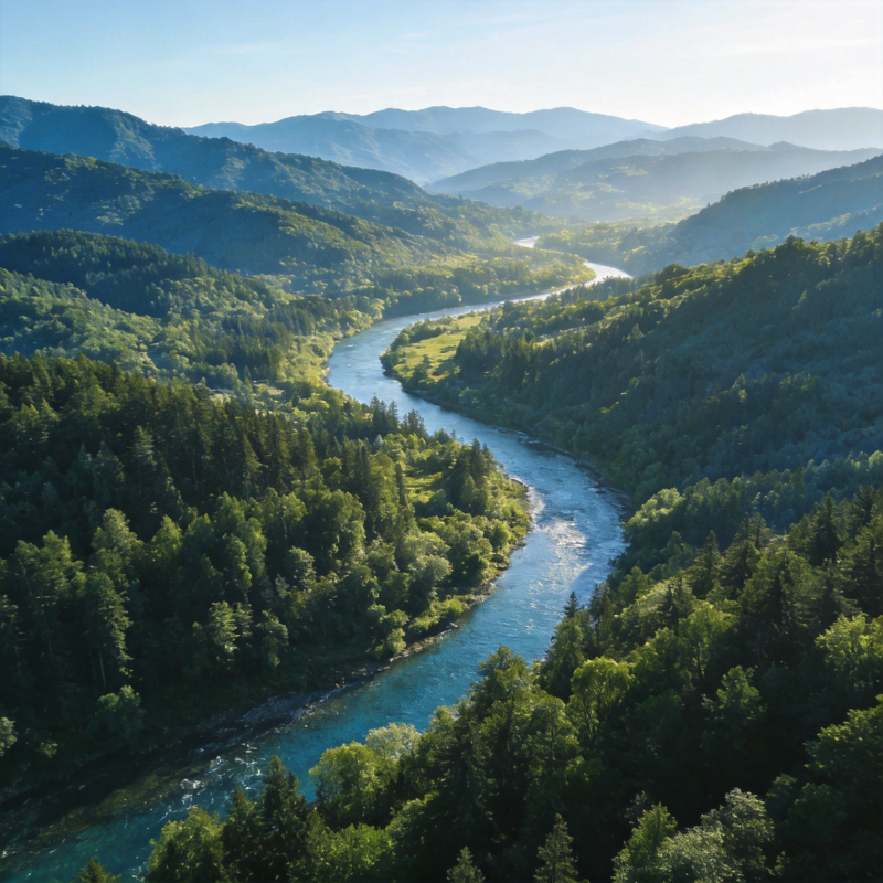 青山绿水绕谷间图片