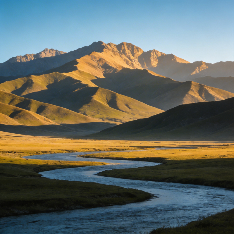 山河壮丽 晨光初照图片