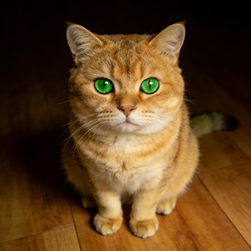 绿眼金猫凝视图片