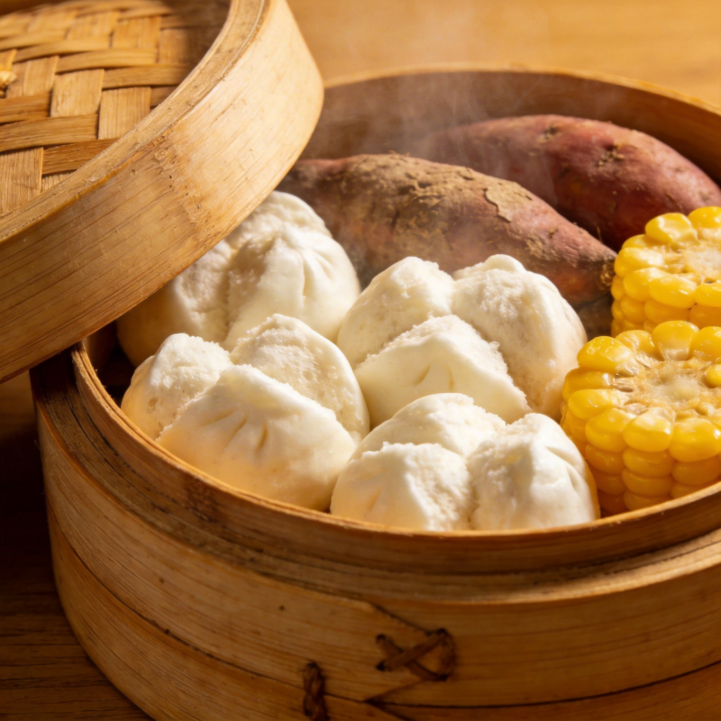 蒸笼美食 热气腾腾图片