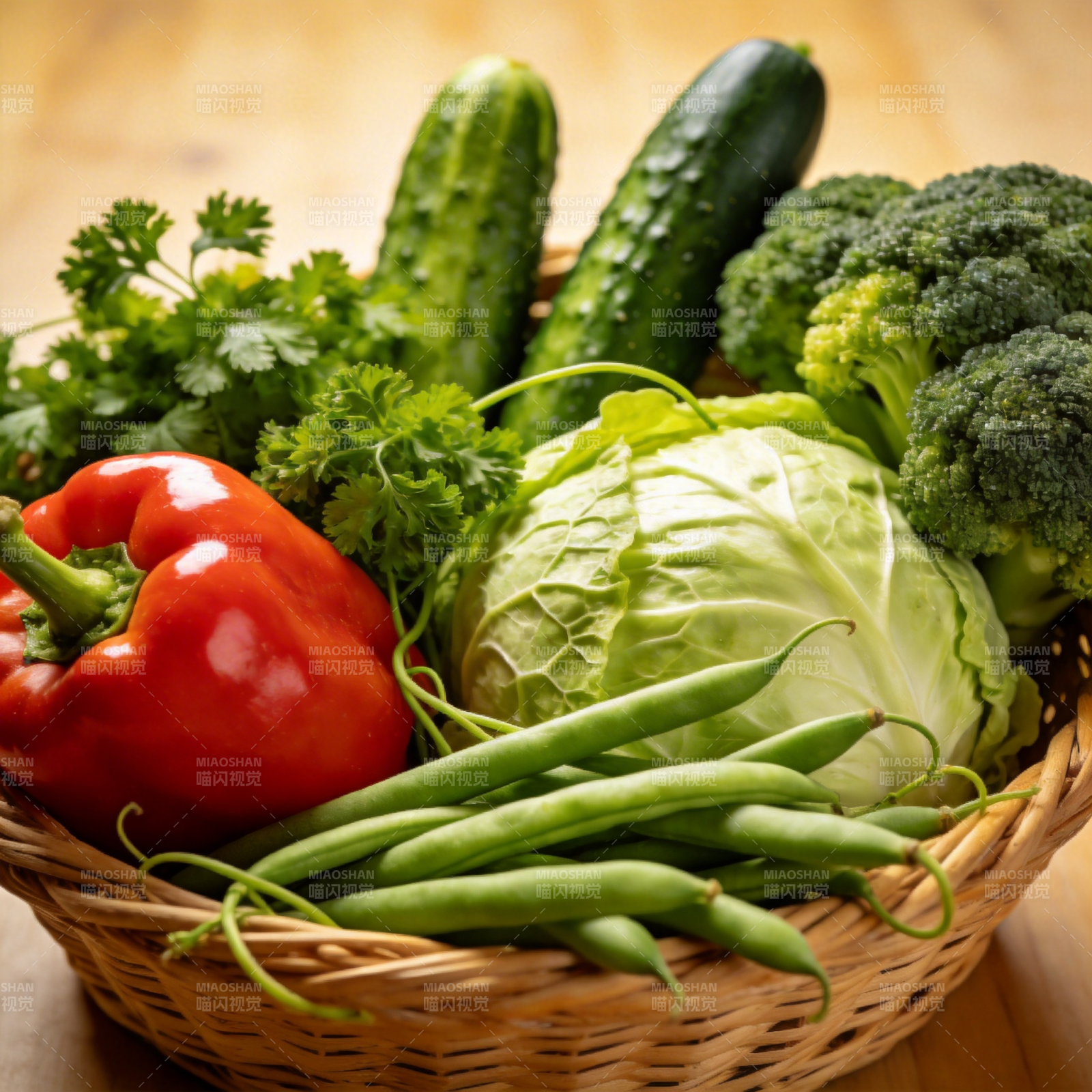新鲜蔬菜篮图片