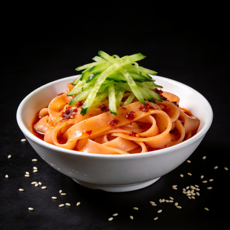 凉面配黄瓜丝图片