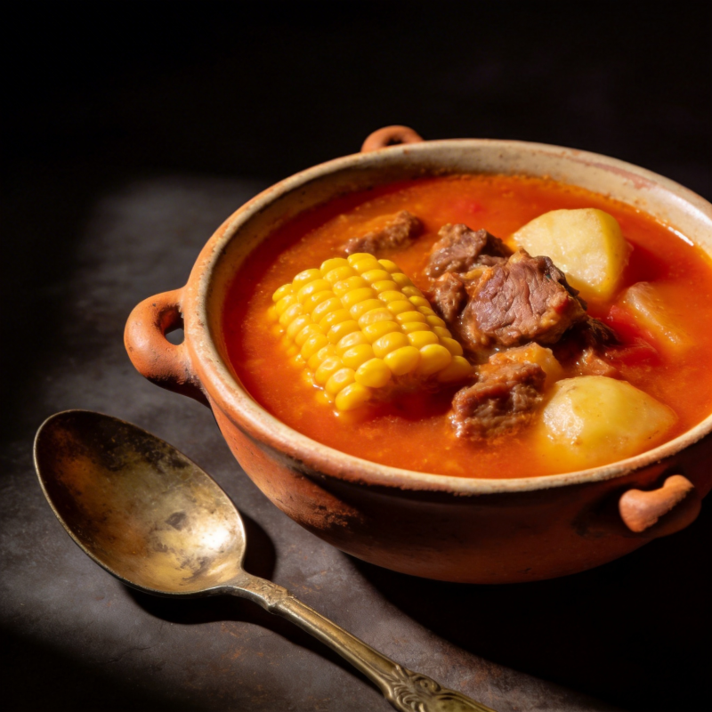 炖牛肉玉米汤图片