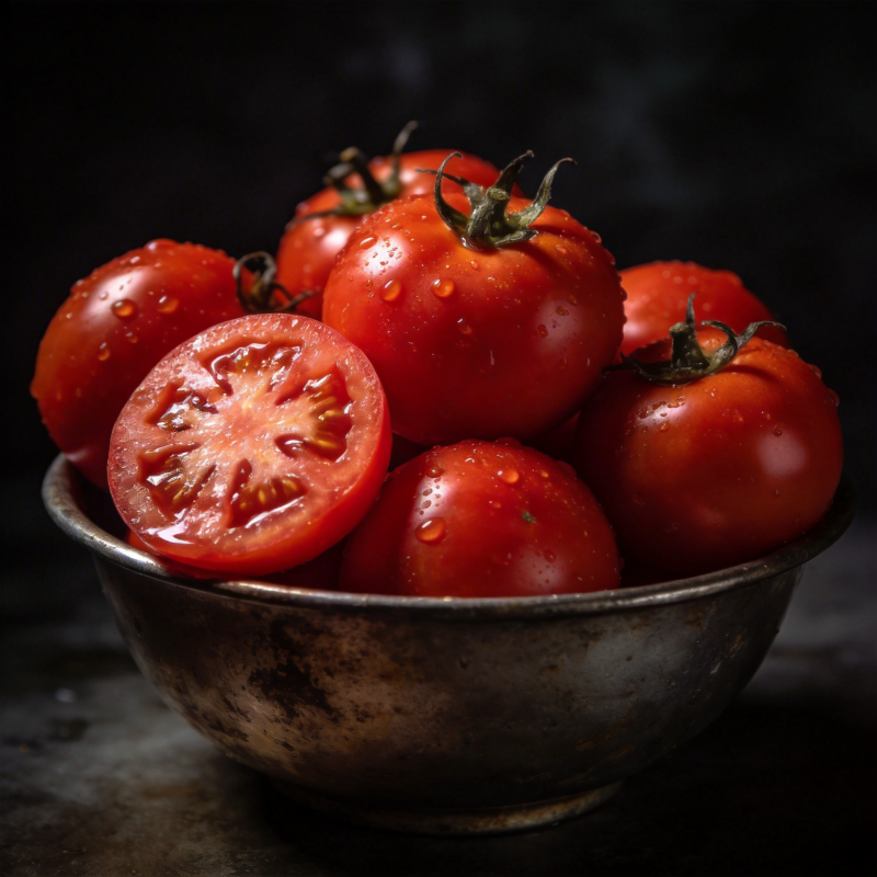 鲜红番茄静物图图片