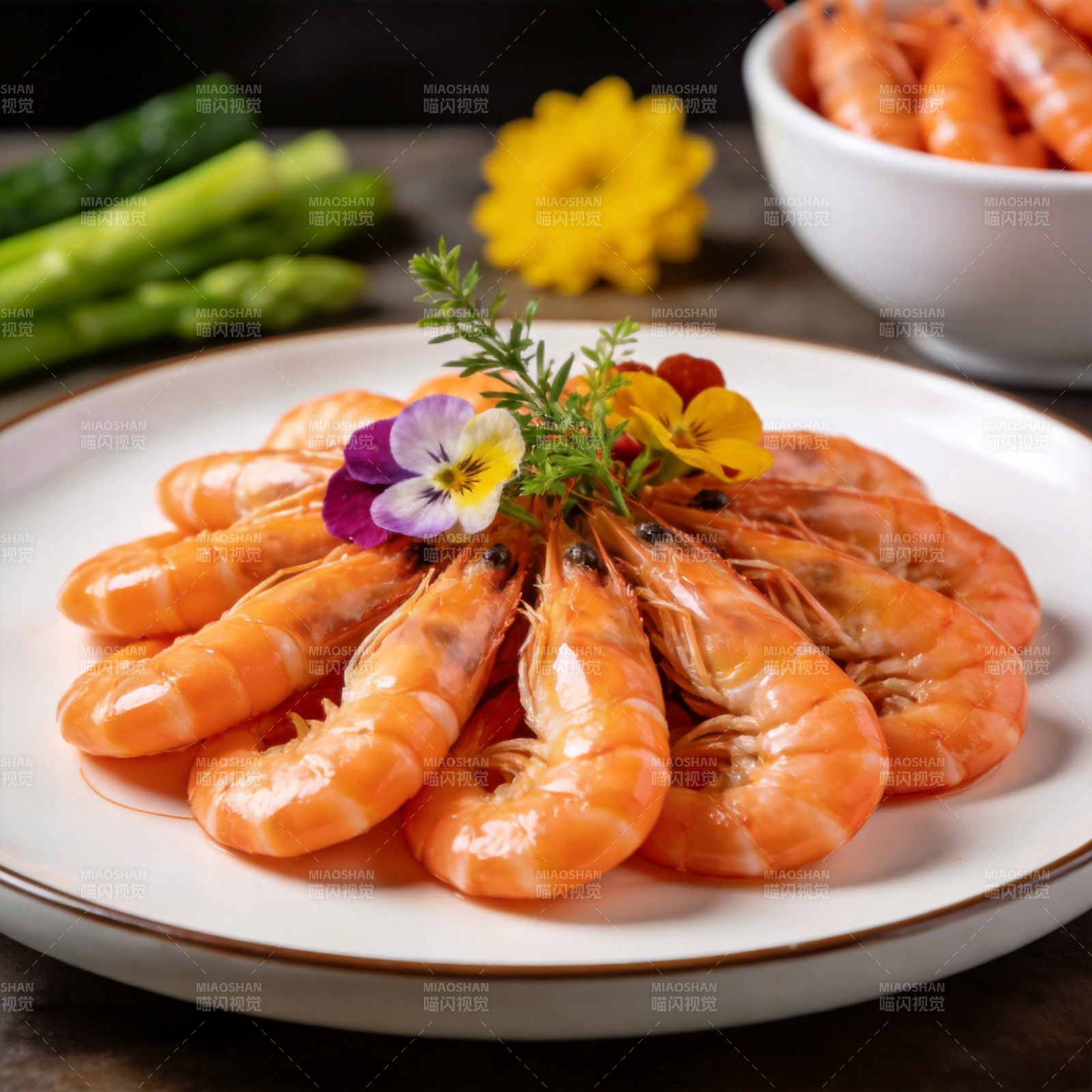 鲜虾拼盘图片