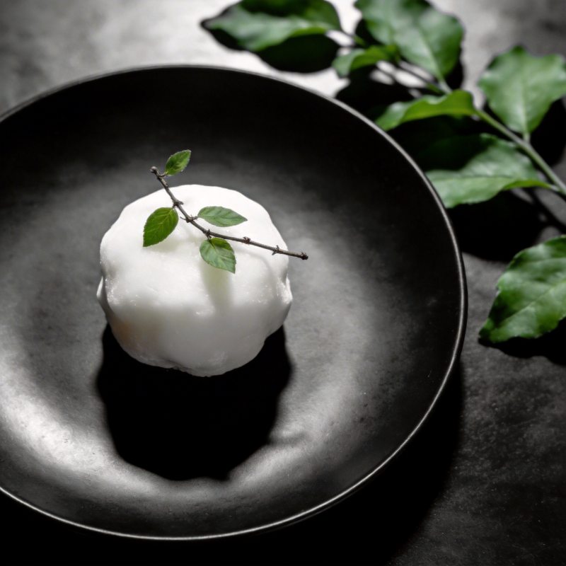 白玉团子静谧之美图片