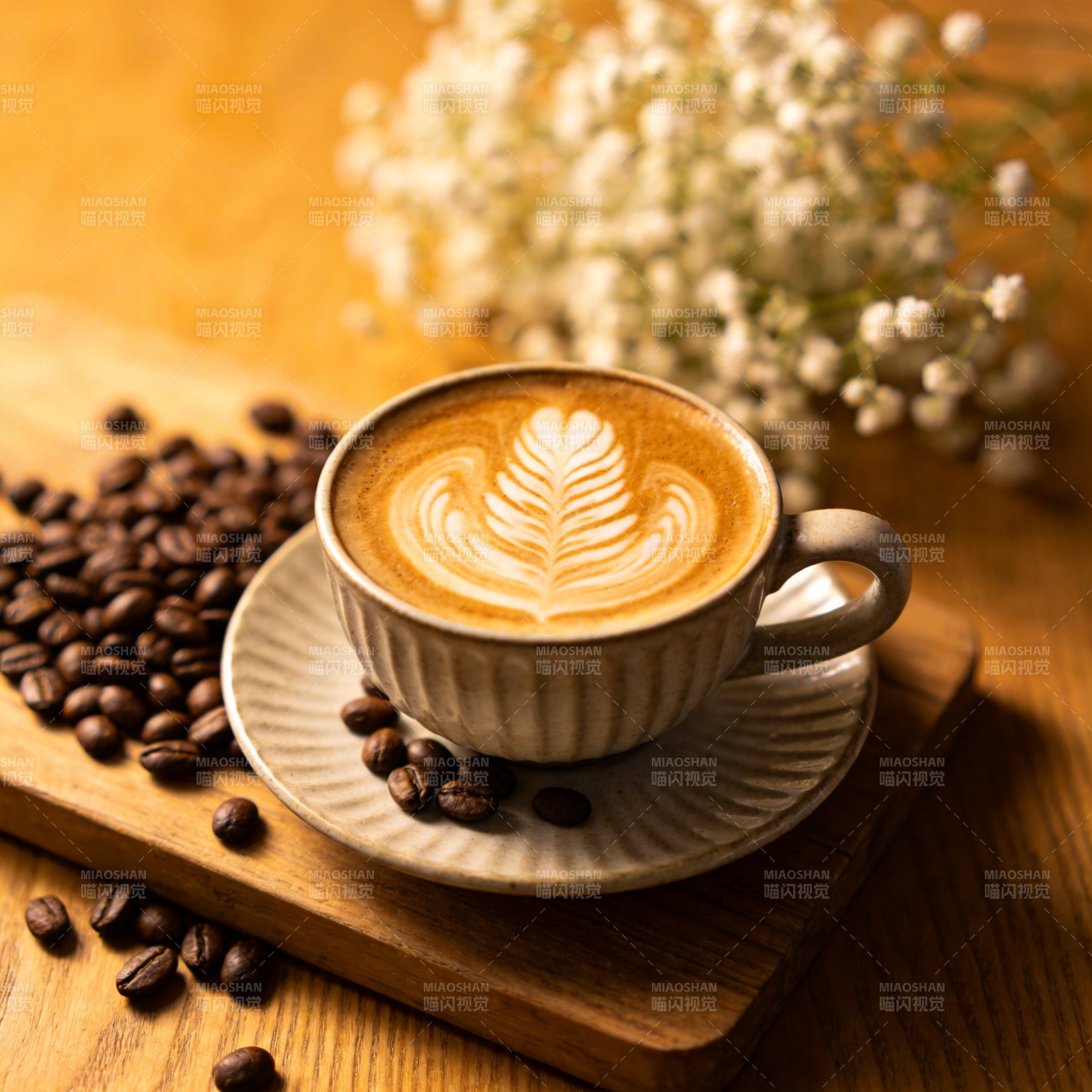 咖啡拉花艺术图片