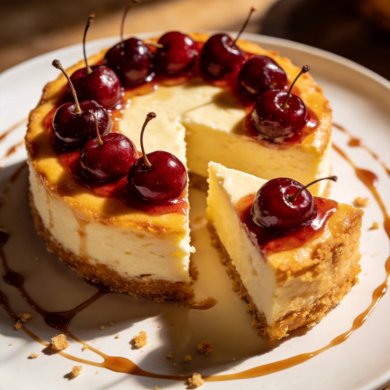 樱桃芝士蛋糕图片