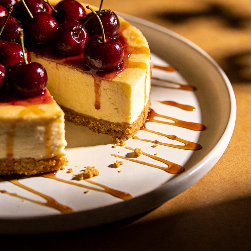樱桃芝士蛋糕图片