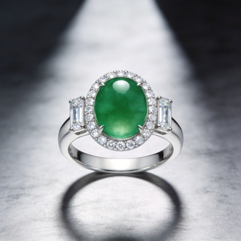 翡翠钻戒 典雅高贵图片