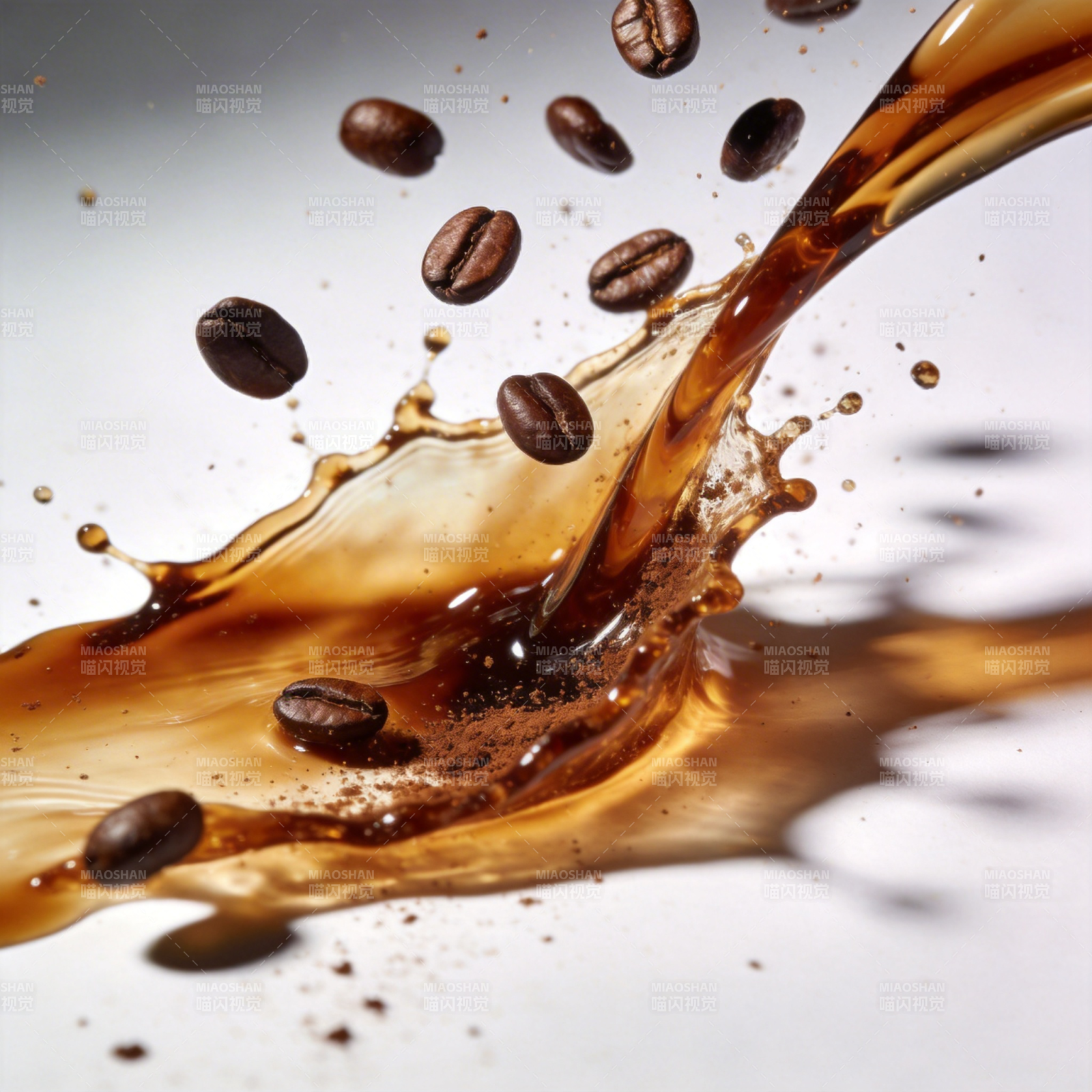 咖啡飞溅瞬间图片