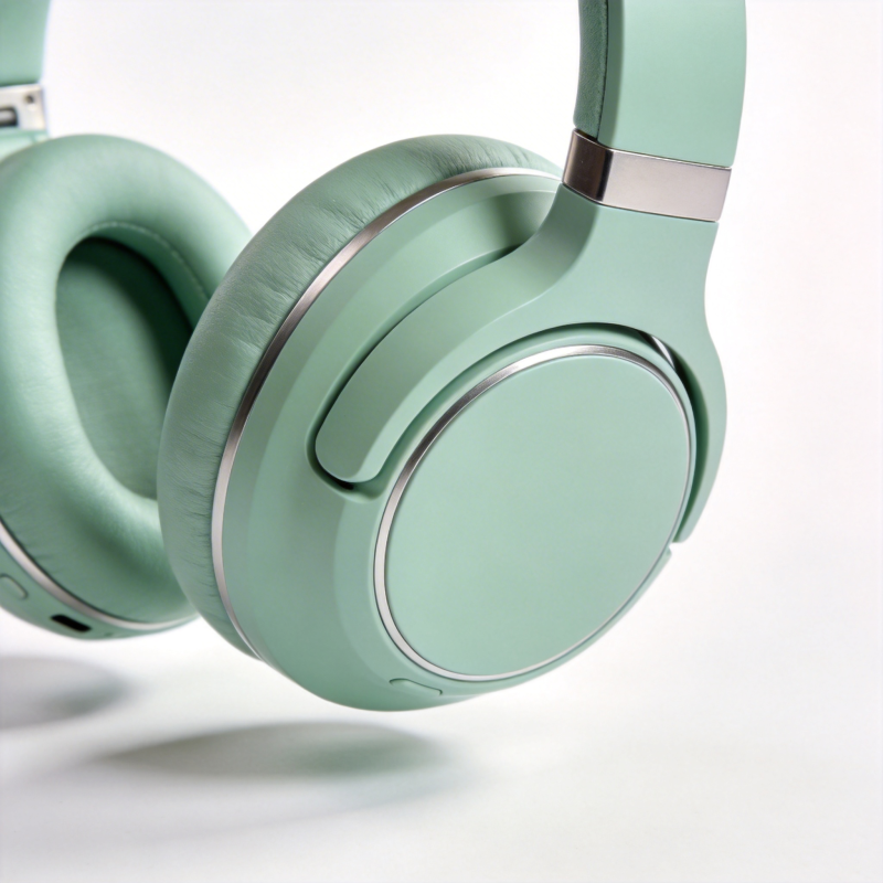 薄荷绿耳机图片