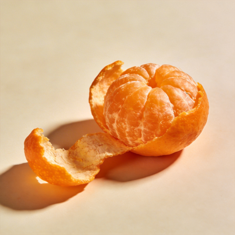 剥开的橘子图片