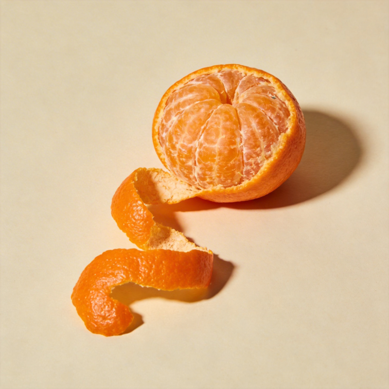 剥开的橘子图片