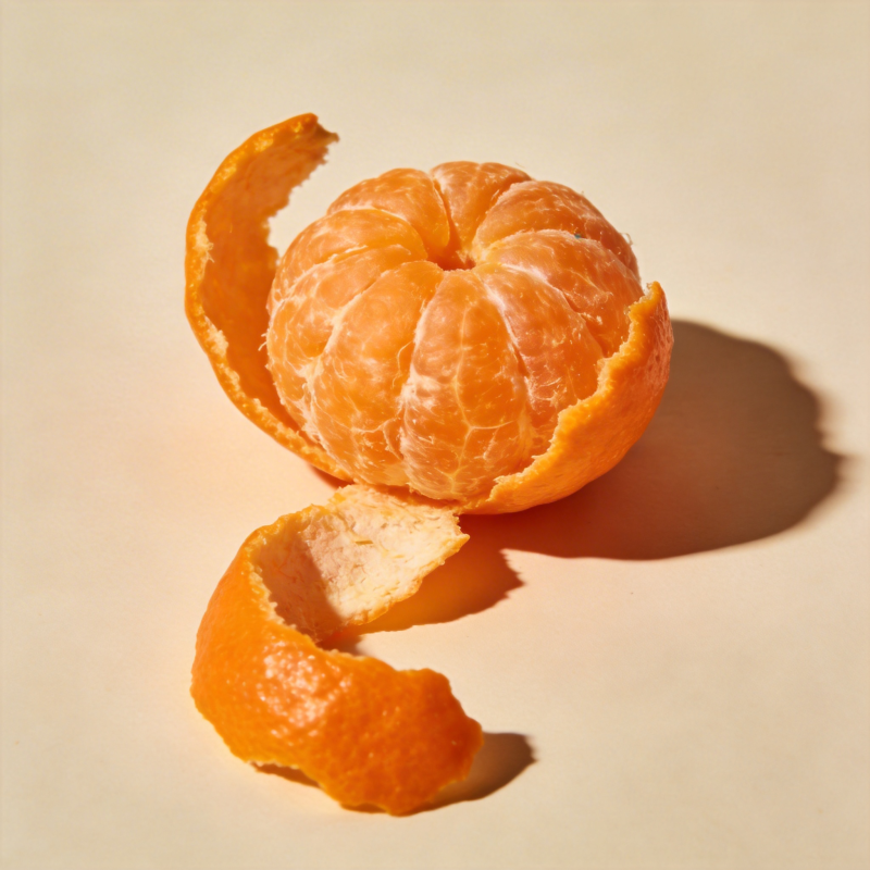 剥开的橙子图片