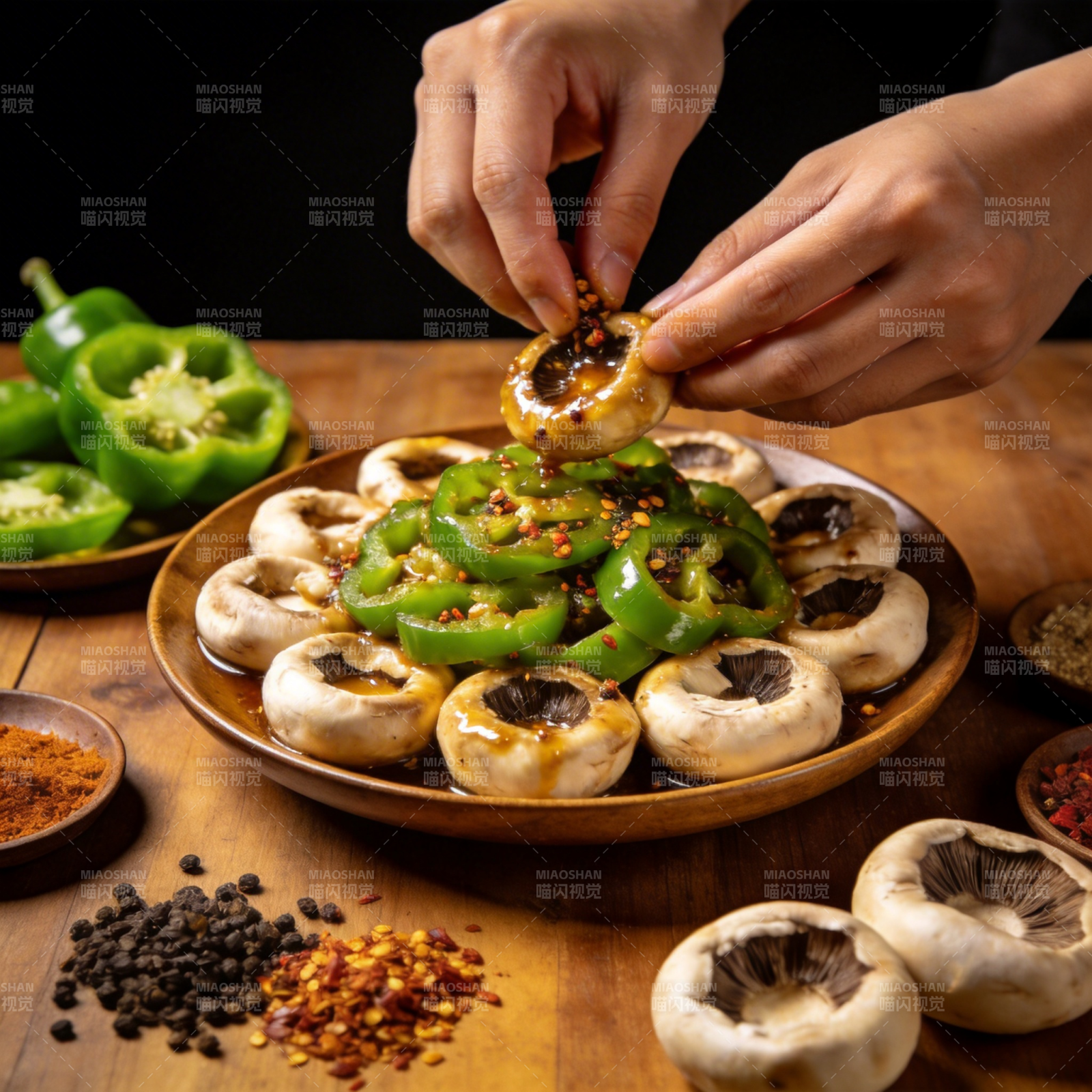 香辣酿香菇图片