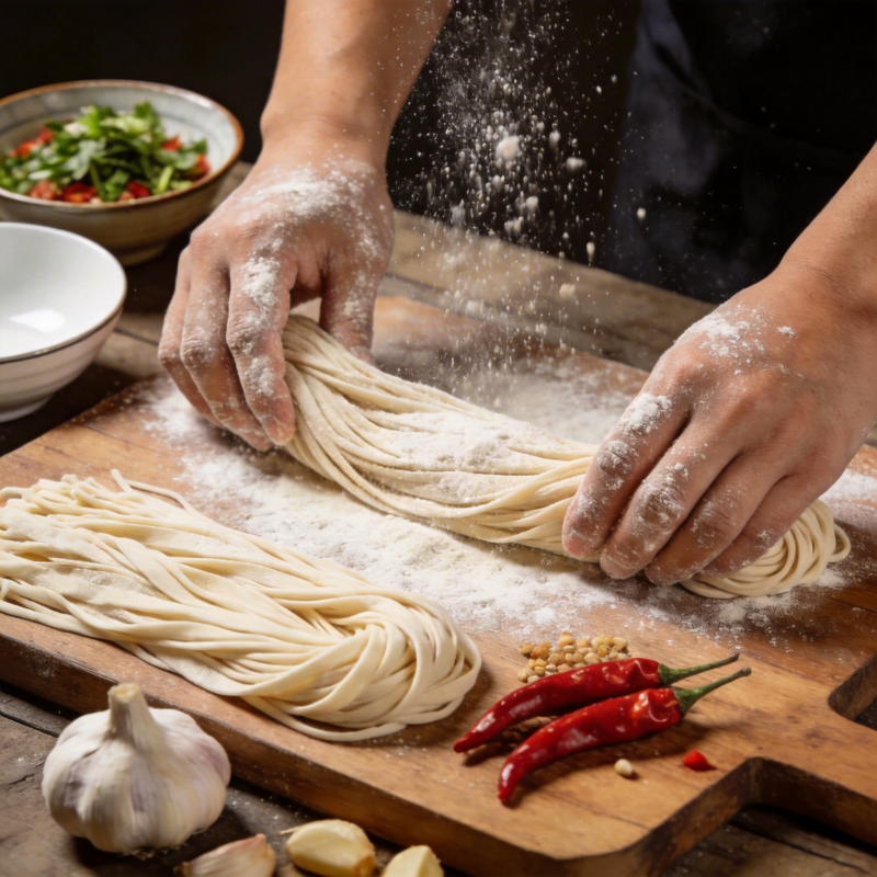 手工擀面 香辣诱人图片