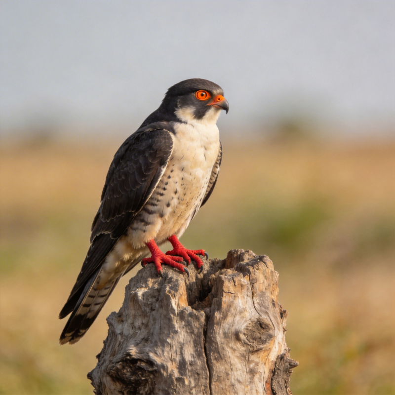 猛禽栖木 目光锐利图片