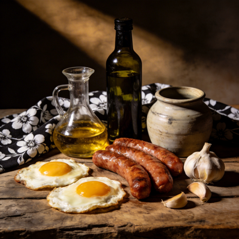 早餐食材静物图片