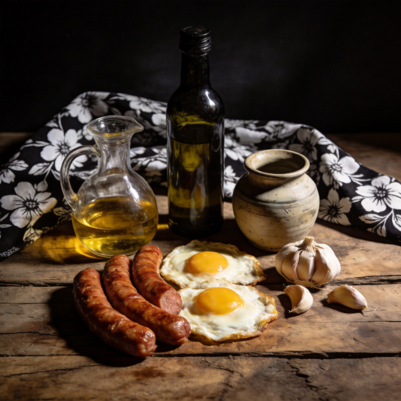 早餐食材静物图片