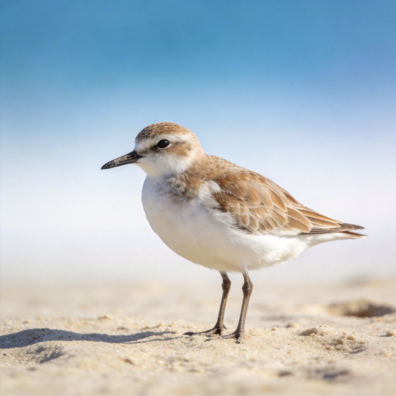 沙滩上的小沙鸻图片